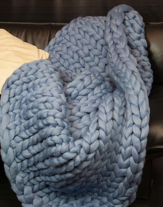 XXL Merino Wool Blanket by Merrisson on Etsy