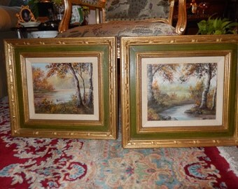 PAIR of ORIGINAL OIL Paintings by Galhidy