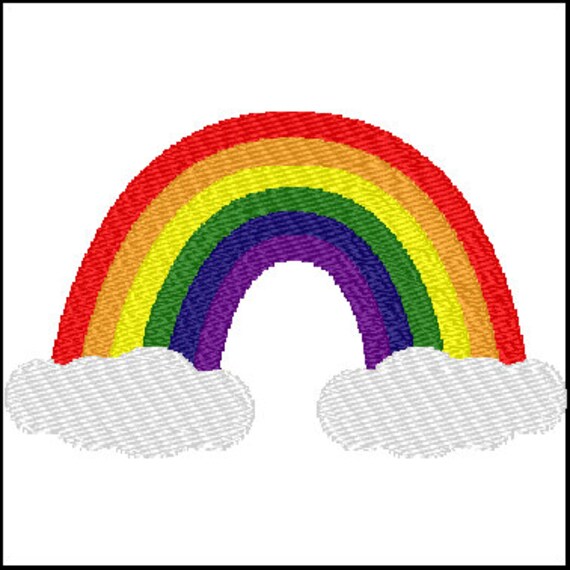 Rainbow embroidery design Rainbow embroidery design