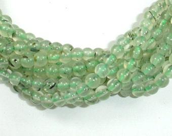 Prehnite Beads, 4mm Round Beads, 16 Inch, Full strand, Approx 100 beads, Hole 0.8mm, A quality (265054006)