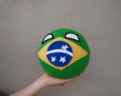 Brazilball, Hueball, Brball, Hand Made, Countryball, Polandball, Meme Ball, Plush Ball