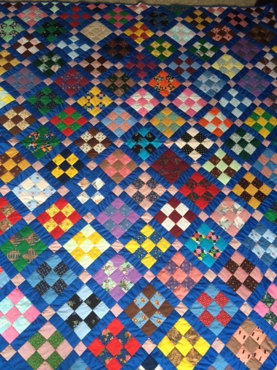 amish-nine-patch-hand-sewn-quilt