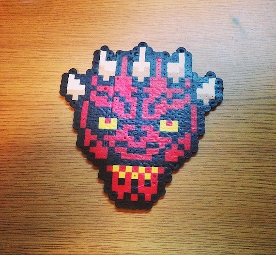 Darth Maul Star Wars Perler Bead by PerlPerfect on Etsy