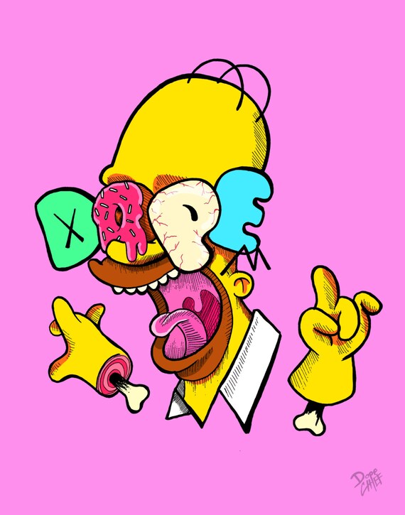 Items similar to HomerD'oh! mmm Dough on Etsy