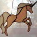 Stained Glass Unicorn Sun Catcher