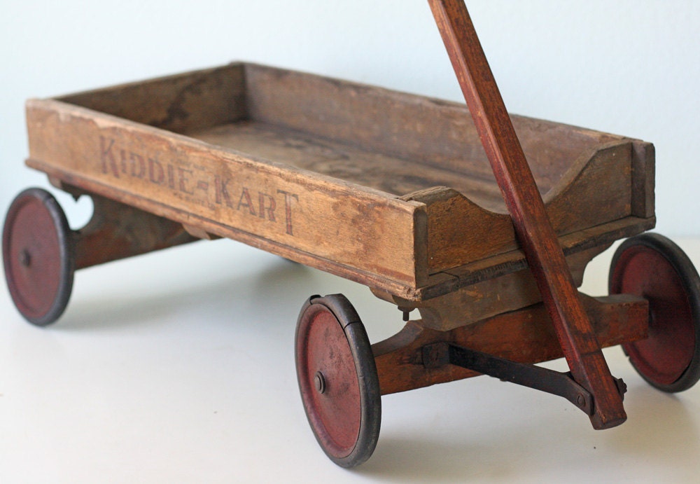 wooden toy wagon