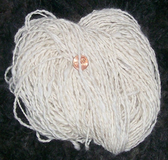 Handspun Great Pyrenees Dog Hair Yarn by woollady on Etsy