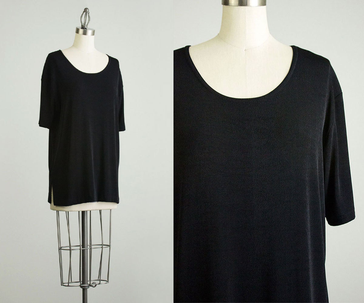 90s vintage black spandex tunic shirt medium 90s vintage black spandex tunic shirt medium