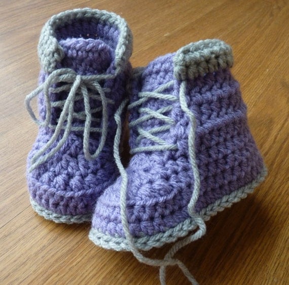 Custom Crochet Baby Work Boots