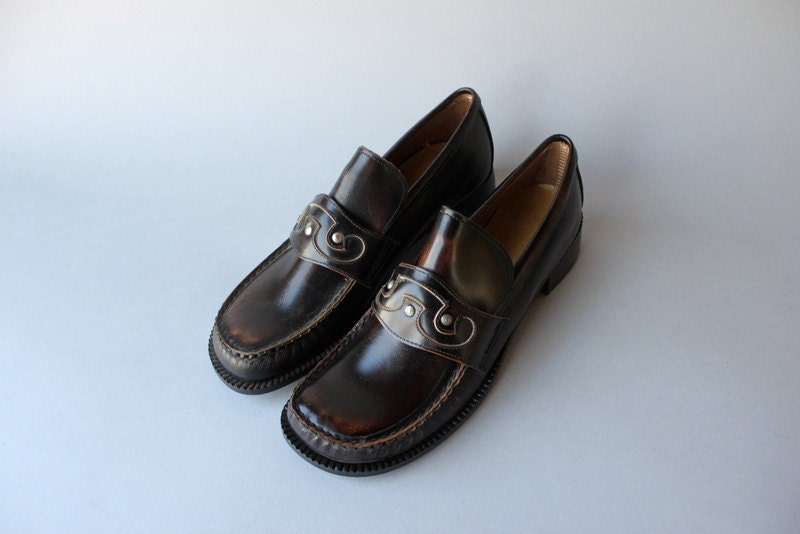 1960s Loafers / Vintage Leather Loafers / Deadstock Unworn