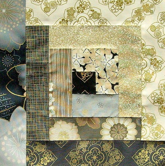 Kaufman 12 Block Log Cabin PRECUT Quilt Kit 29 x by JordanFabrics
