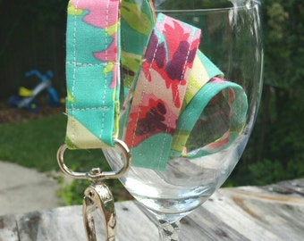 ID badge lanyard, lanyard by ohkoey in Hawaiian Flowers