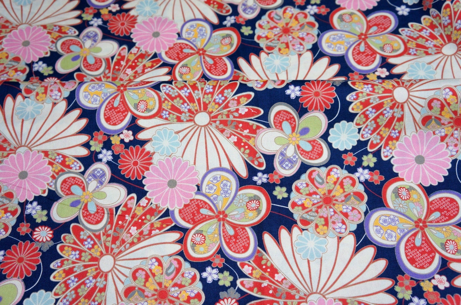 Kimono print Japanese fabric Half meter A20.