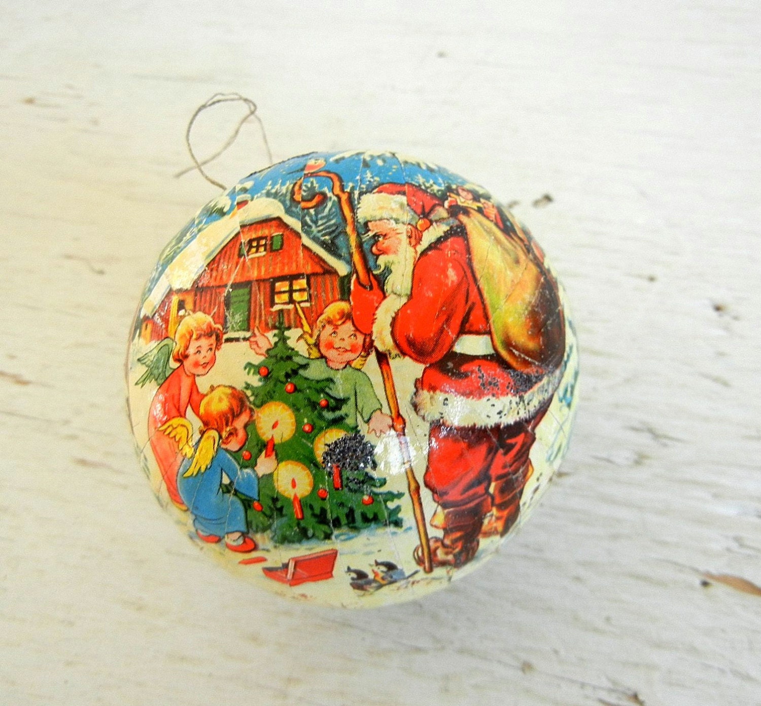 vintage christmas ornament german paper mache by vintage christmas ornament german paper mache by