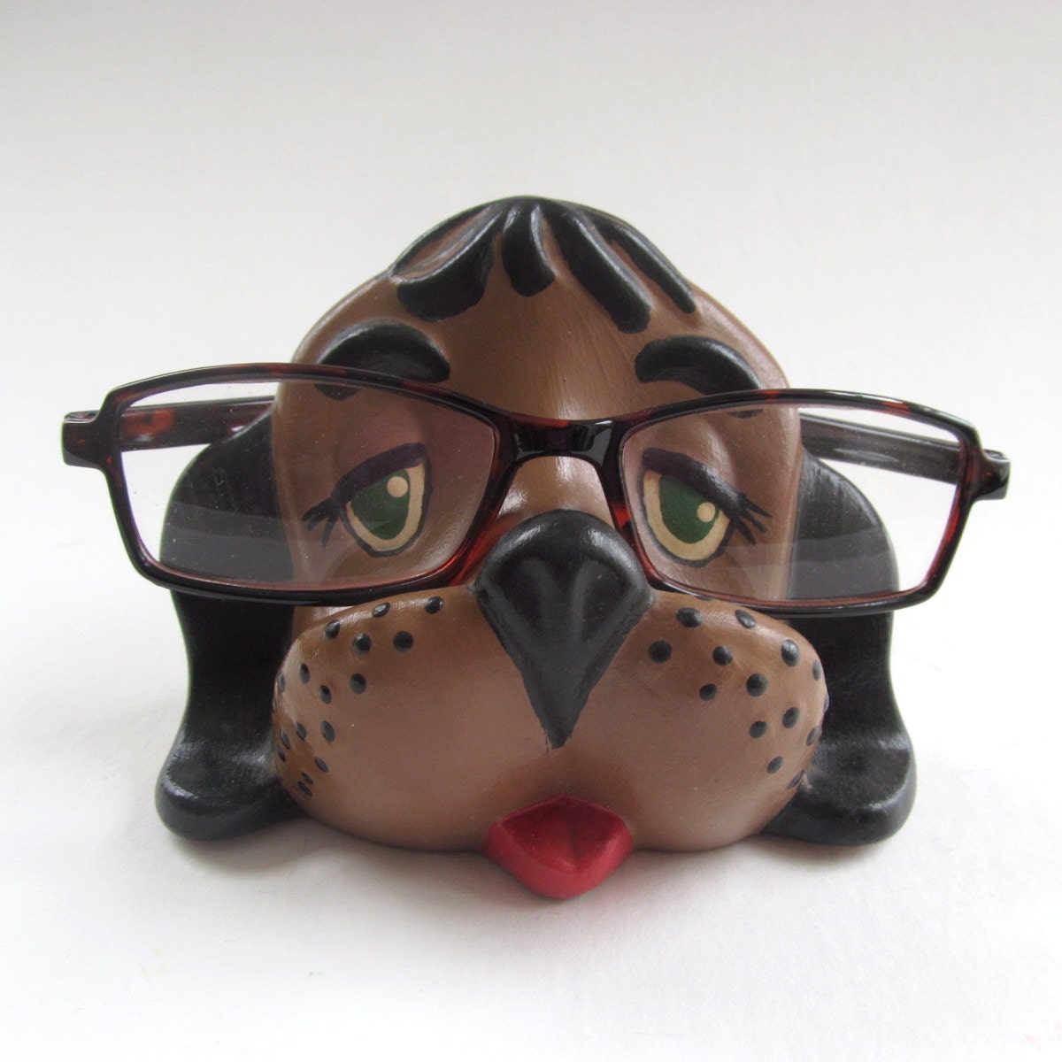 Retro Novelty Ceramic Eyeglass Holder Dog Eyeglass Holder