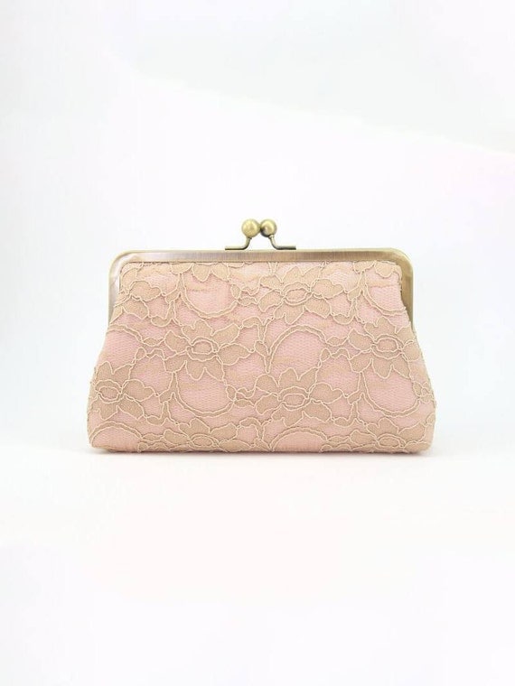 blush pink wedding bag