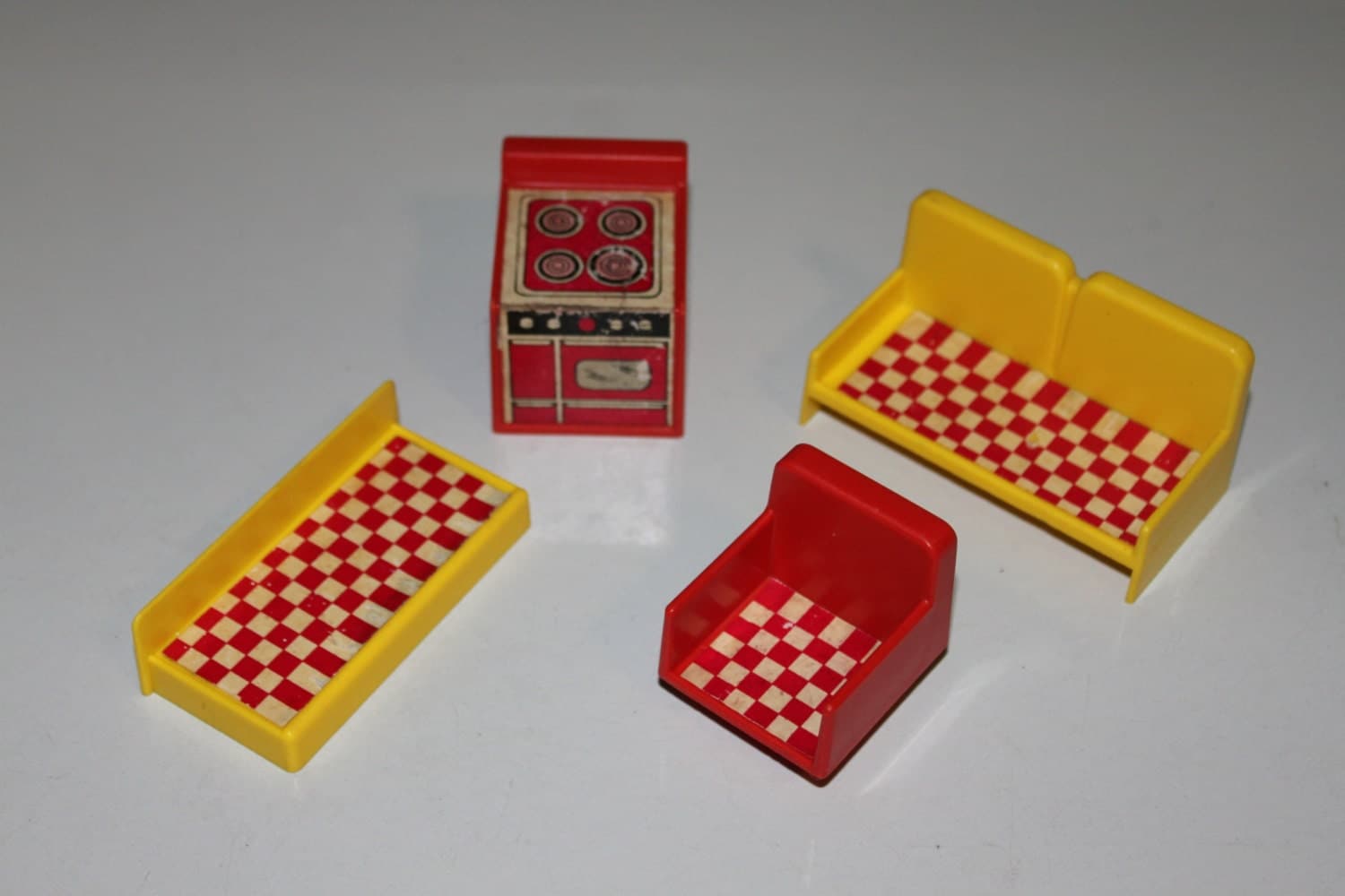 vintage plastic dollhouse furniture