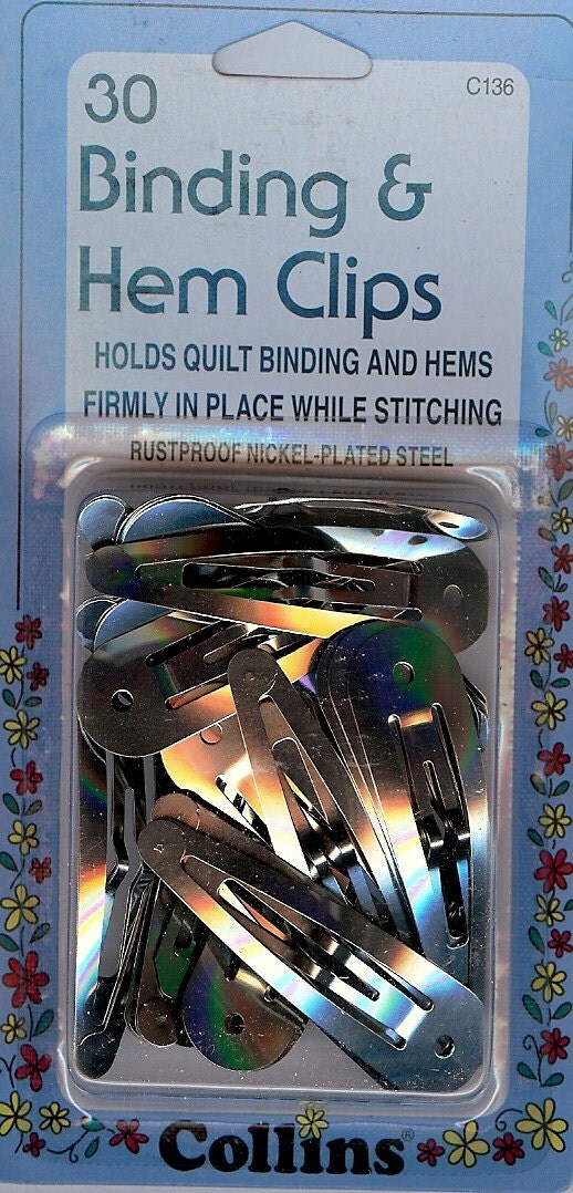 Sale Binding & Hem Clips 30 count 136C