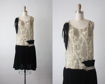 20s dress / afterfeather dress / 1920s dress