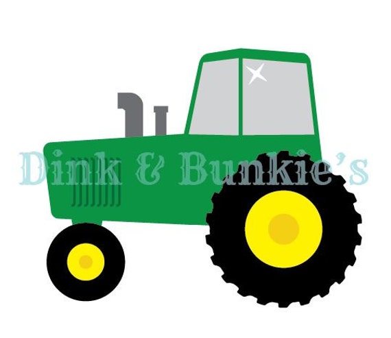 Download Tractor SVG DXF Die Cutter Template