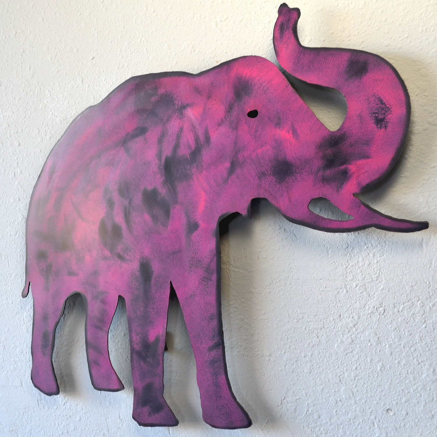 Metal elephant Wall hanging elephant 24 by dwcmetals