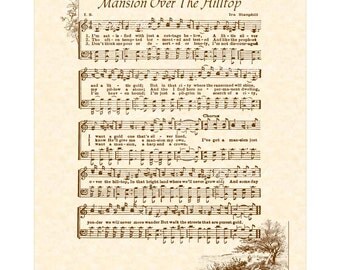 Items Similar To Whiter Than Snow - 8x10 Antique Hymn Vintage Verses 