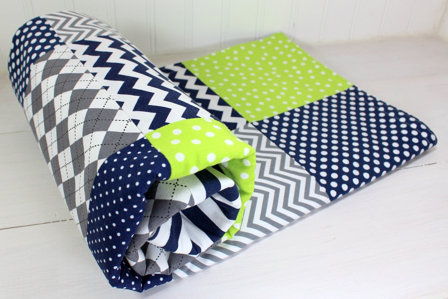 Baby Boy Blanket Nursery Decor Photography Prop Minky