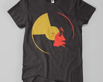 Nina Simone - Men's T-Shirt - Red and Yellow Ochre on Black (Griot Apparel)