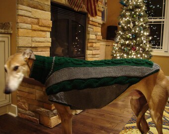 dog sweater/ greyhound sweater knitting pattern PDF file ONLY!