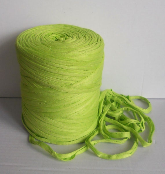 lime green yarn 24 meters 26.25YD Total T shirt cotton yarn
