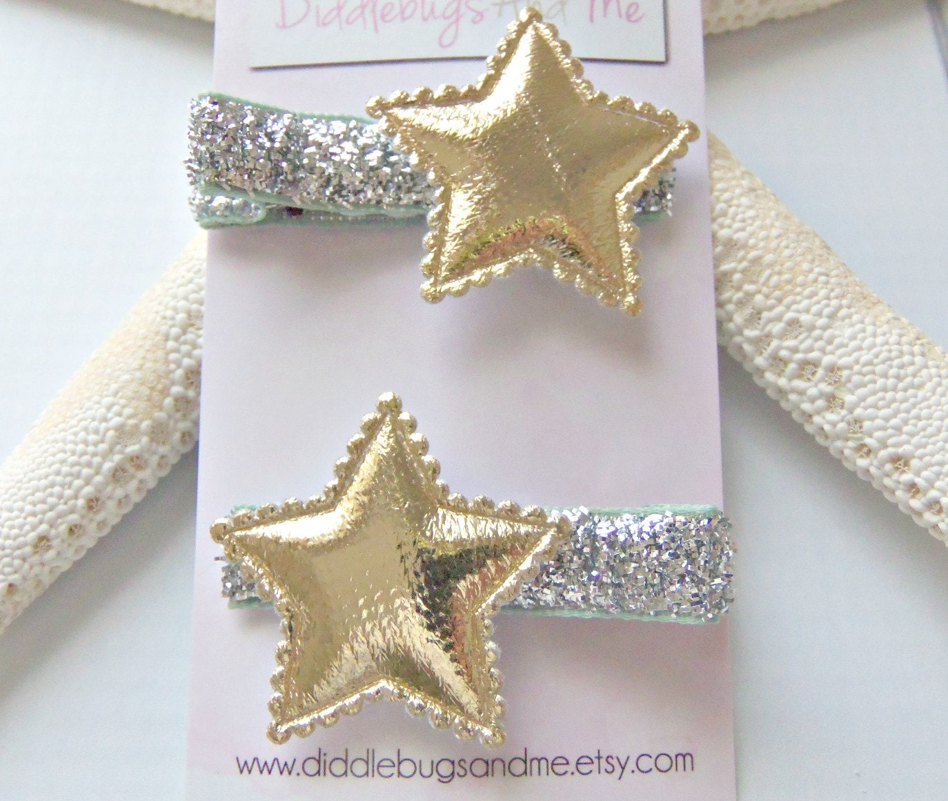 Gold Star Hair Clips Gold And Silver Star Hair Clips Girls