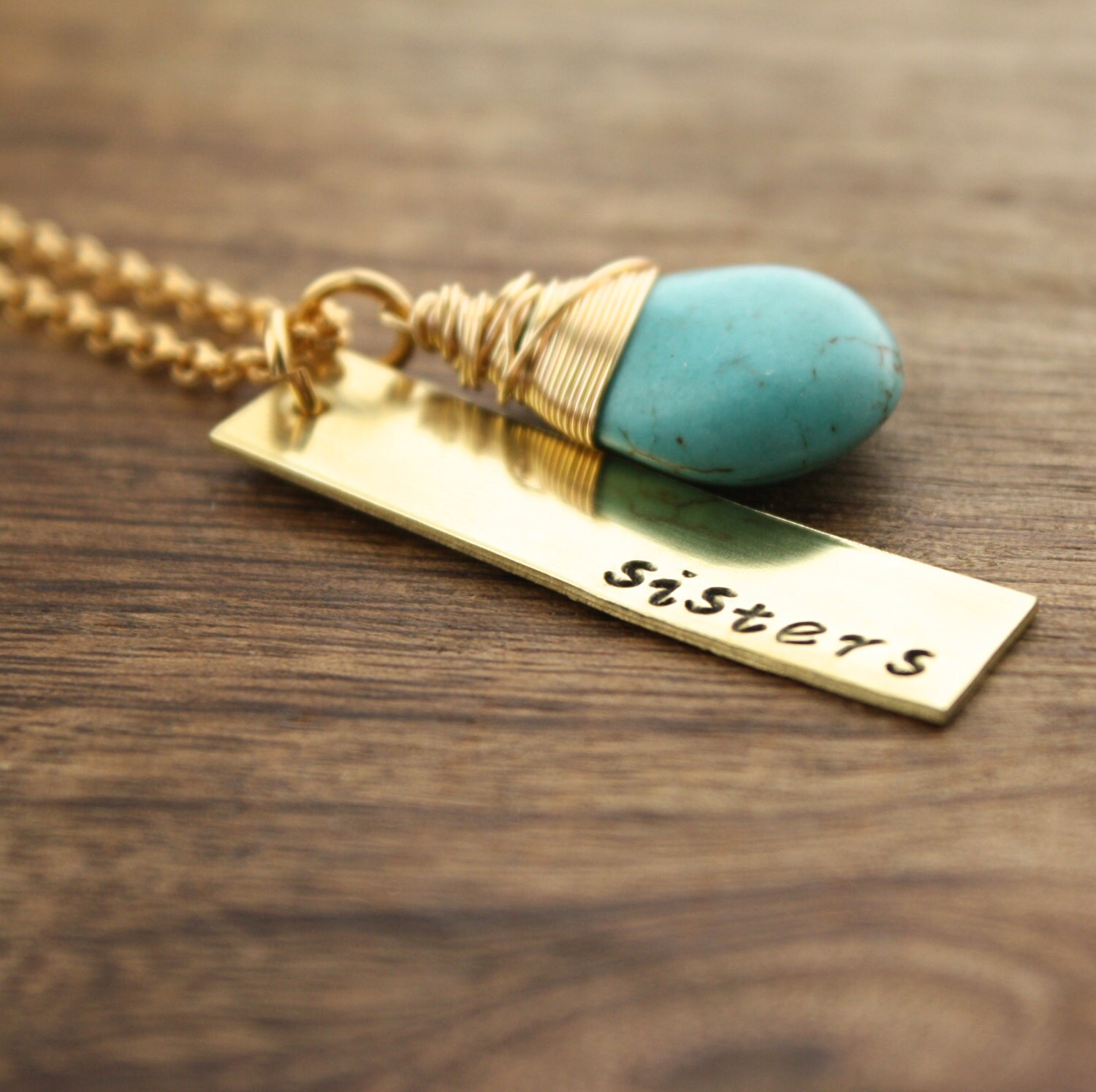 Sibling Necklace Sister Jewelry Sibling by sierrametaldesign