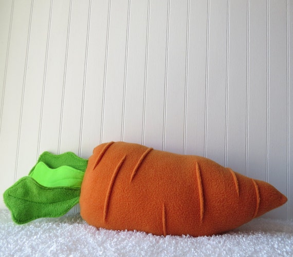 carrot plush pillow