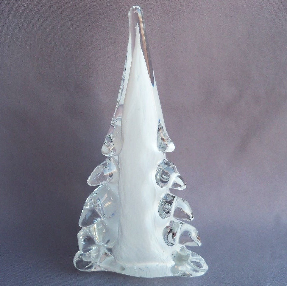 Hand Blown Art Glass Christmas Tree Two Sets By Route4glass 5785