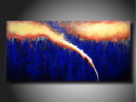 Original abstract landscape painting By by JMJARTSTUDIO on Etsy
