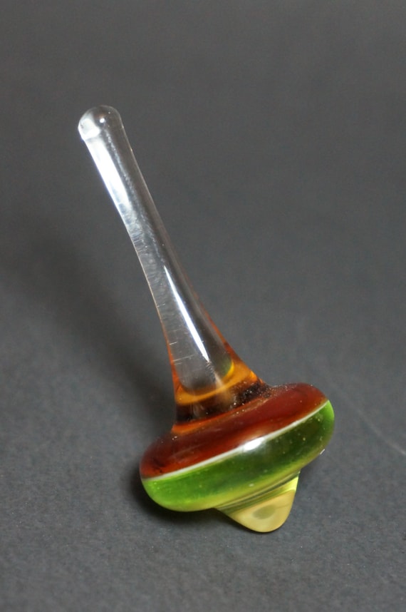 Glass Spinning Top by cascadiaglassworks on Etsy