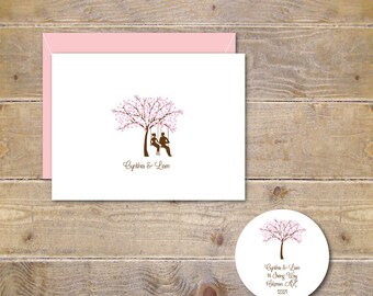 Wedding Thank Yous, Cherry Blossoms, Cherry Blossom Tree, Wedding Thank You Cards, Summer Wedding, Affordable Wedding, Tree Swing