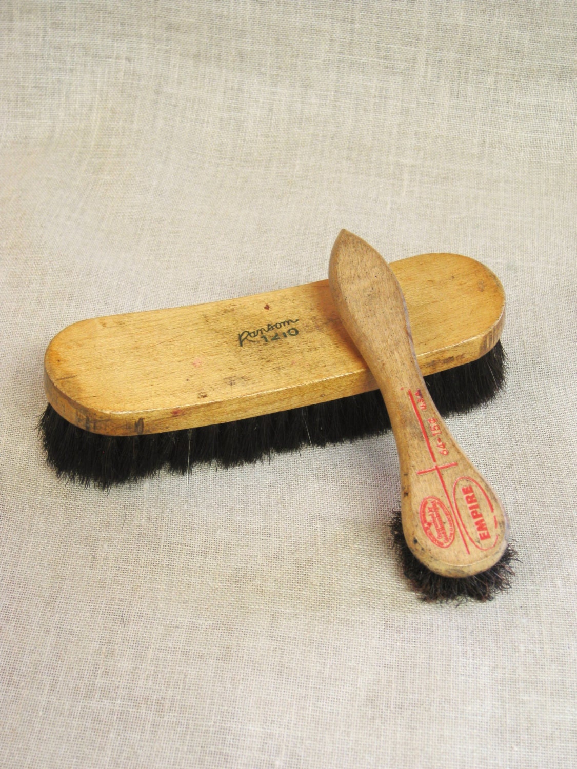 shoe polish and brush