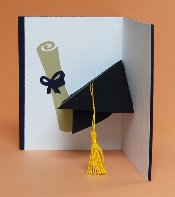 Graduation Cap Pop Up Card Congratulations