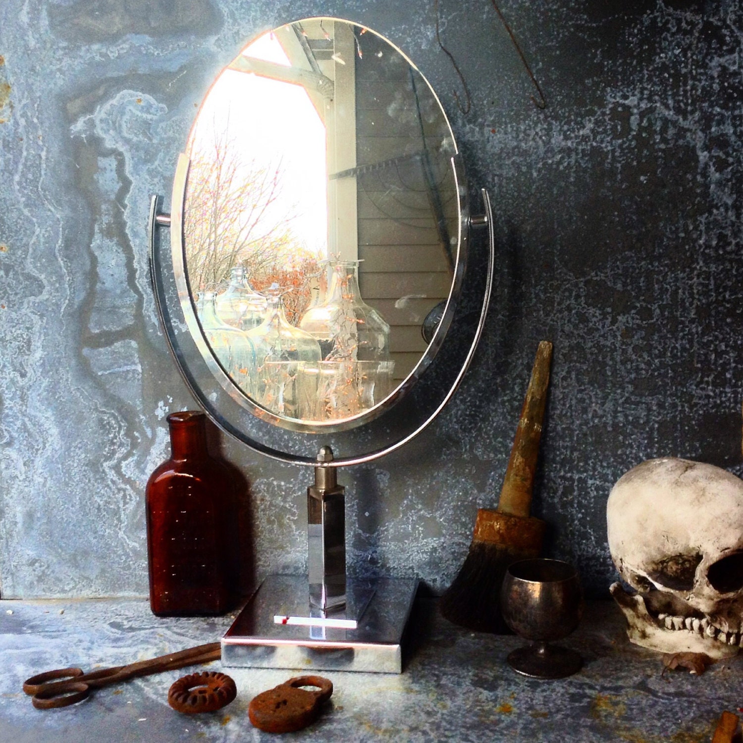 Vintage Jewelry Mirror / Department Store Display Mirror