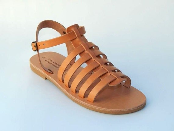 Greek Leather Sandals by babisg on Etsy