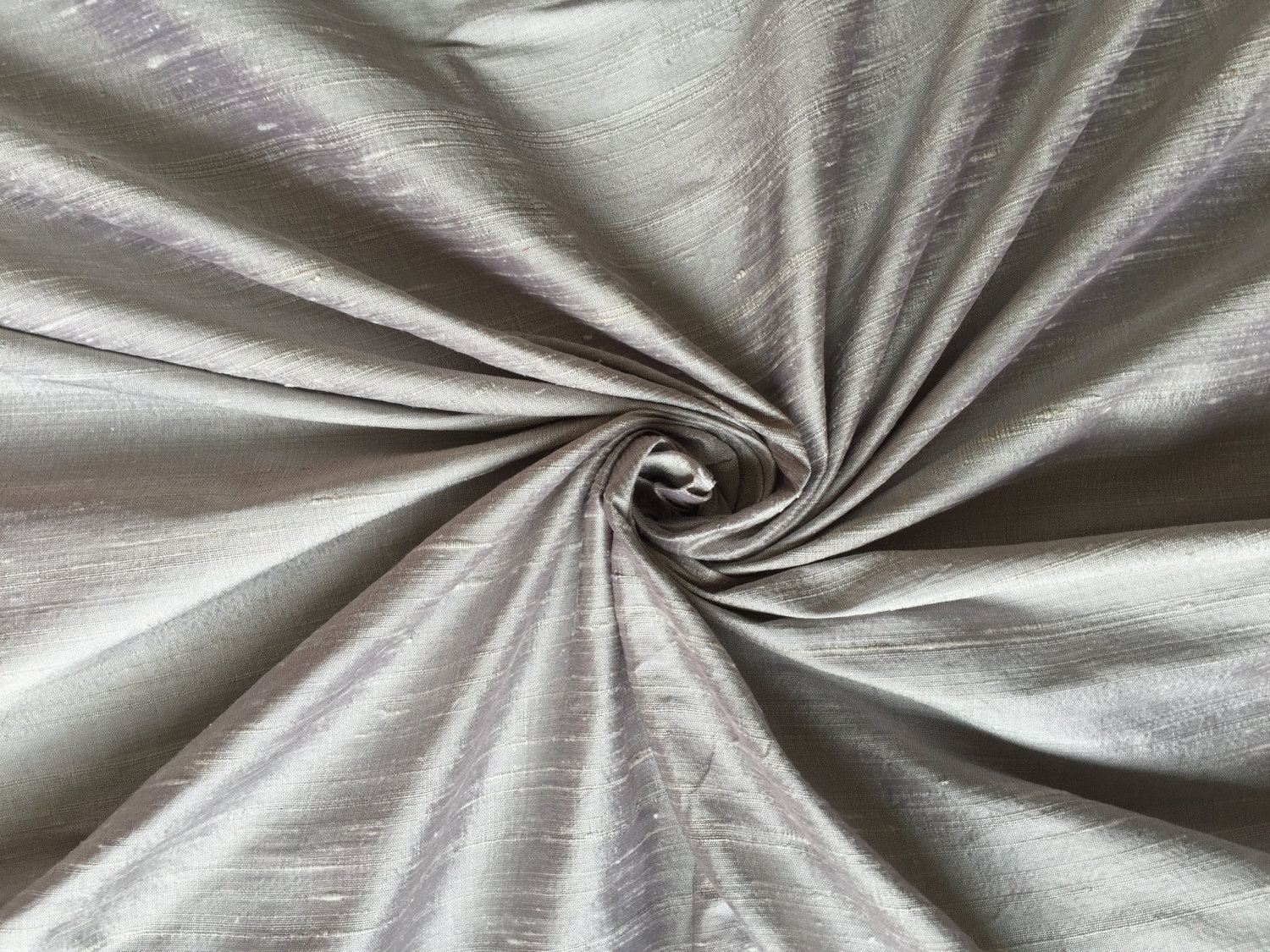Silver 100 Dupioni Silk Fabric Wholesale Roll/ Bolt