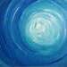 SALE large blue abstract painting, abstract painting in aqua, ultramarine, turquoise and blue-green, FREE SHIPPING in u.s.