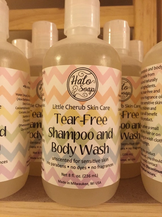 Tear Free Baby Shampoo Body Wash No Parabens No