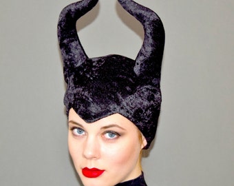 Maleficent Costume Hat, Gift ideas under 30, One-of-a-kind gift ideas for her, Cosplay Headpiece