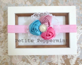 Baby Headband, baby girl headband, toddler headband, Baby Flower Headband, Baby Girl Flower Headband, Baby Bow, Infant Headband