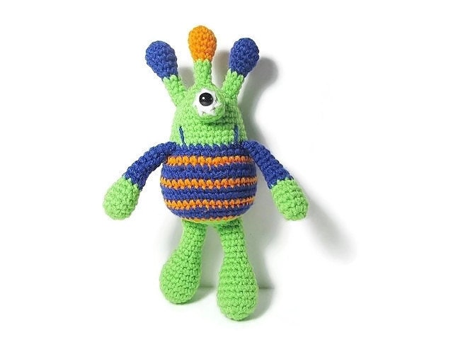 Crochet Monster Doll Alien Doll Monster Doll Space by Starfall