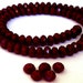 48 TINY 4mm burgundy beads, burgundy red crystal beads, Chinese crystal