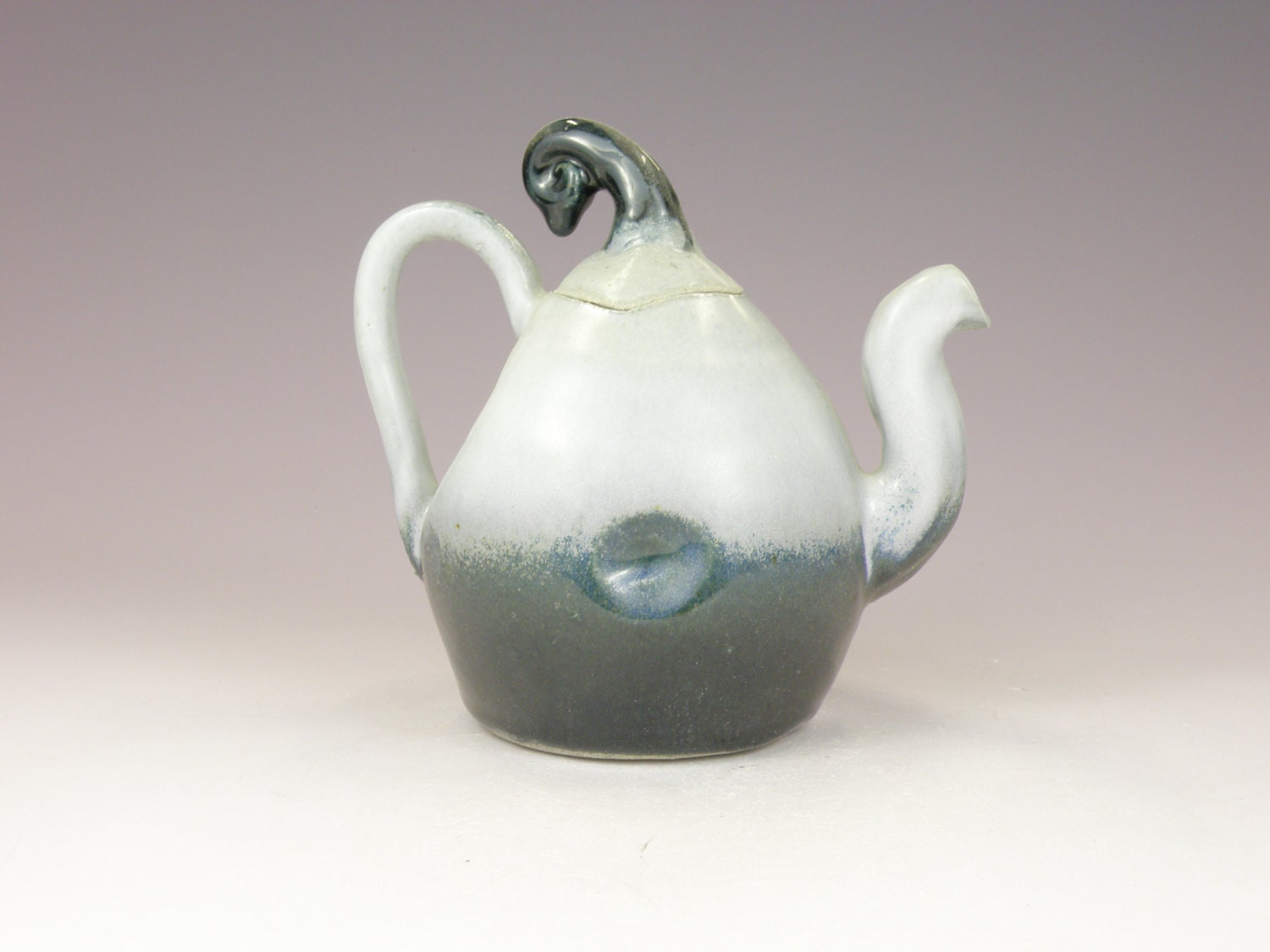 Fade to Black Handmade Ceramic Teapot by AntwarePottery on 