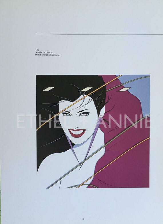 Items similar to Patrick Nagel Rio Duran Duran Album Cover An Original ...